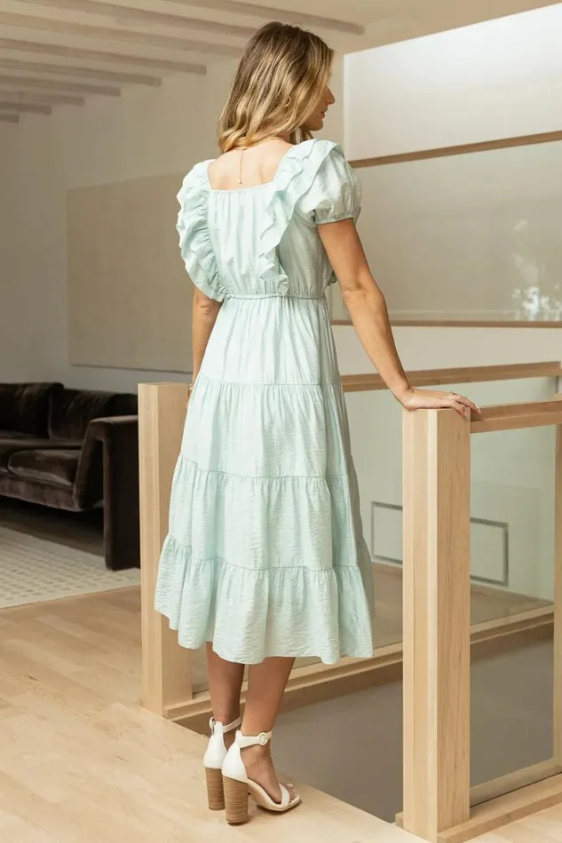Laney Midi Dress In Mint 8211 FINAL SALE Mint Women Bohme Dresses
