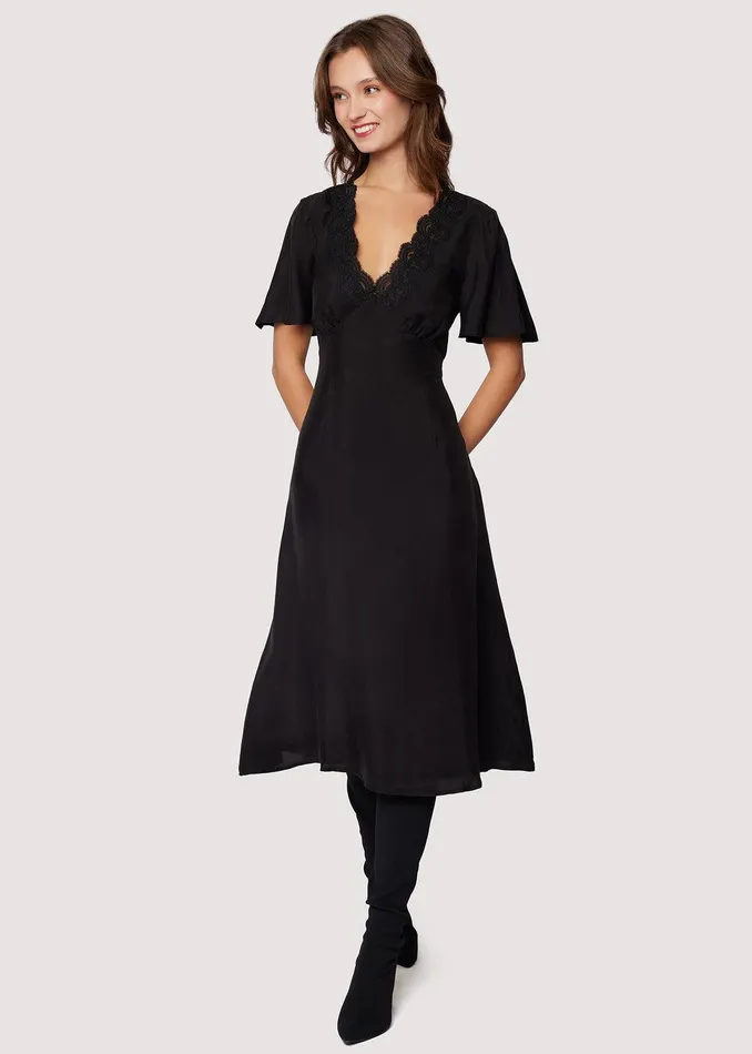 Lauretta Midi Dress Black Women Lost Wander Dresses