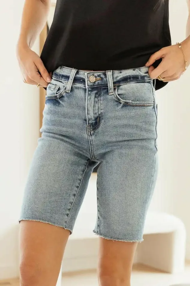 Leanna Bermuda Shorts Medium Wash Women Bohme Shorts