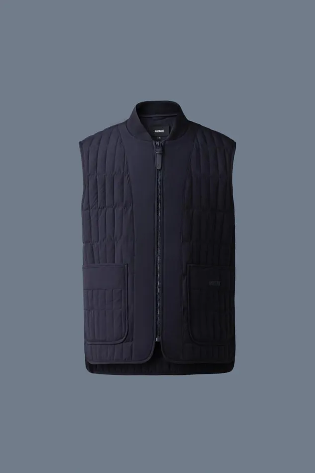 Light Down Jackets Men Mackage LEVI Light Down Vertical Quilted Vest Black Light Down Jackets Men Mackage LEVI Light Down Vertical Quilted Vest Black