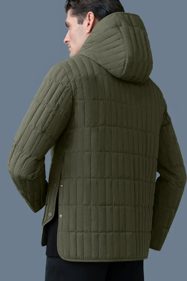 Light Down Jackets Men Mackage MILES Light Down Vertical Quilted Jacket Cream Light Down Jackets Men Mackage MILES Light Down Vertical Quilted Jacket Cream