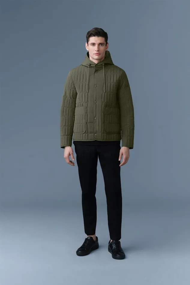 Light Down Jackets Men Mackage MILES Light Down Vertical Quilted Jacket Cream Light Down Jackets Men Mackage MILES Light Down Vertical Quilted Jacket Cream
