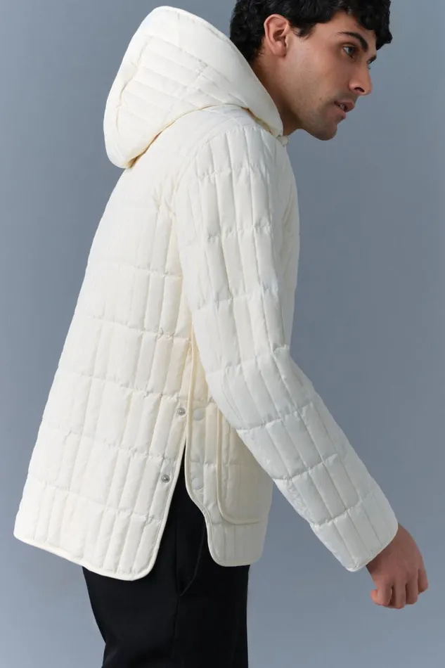 Light Down Jackets Men Mackage MILES Light Down Vertical Quilted Jacket Cream Light Down Jackets Men Mackage MILES Light Down Vertical Quilted Jacket Cream