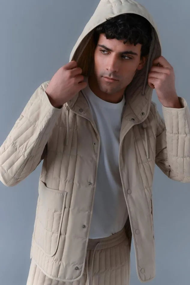 Light Down Jackets Men Mackage MILES Light Down Vertical Quilted Jacket Cream Light Down Jackets Men Mackage MILES Light Down Vertical Quilted Jacket Cream