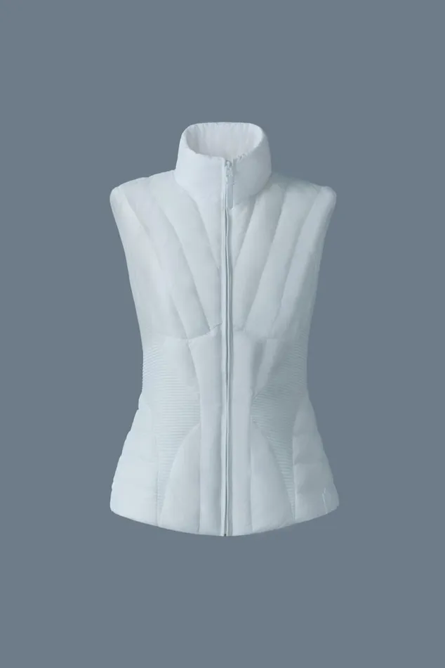 Light Down Jackets Women Mackage AURELIA Smocked Detail Light Down Vest Black Light Down Jackets Women Mackage AURELIA Smocked Detail Light Down Vest Black