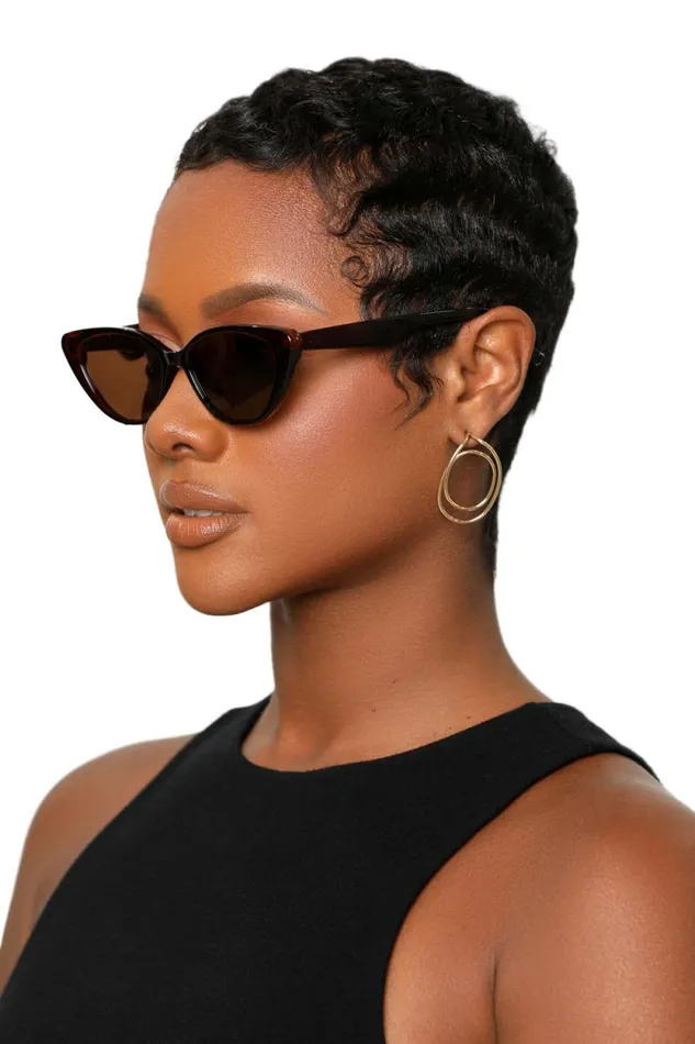 Lilly039s Kloset Eyewear Women Kitty Glam Sunglasses Brown
