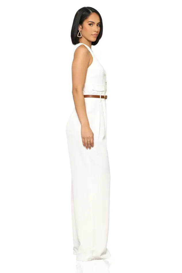 Lilly039s Kloset Jumpsuits and Rompers Women Coastal Serenity Jumpsuit White