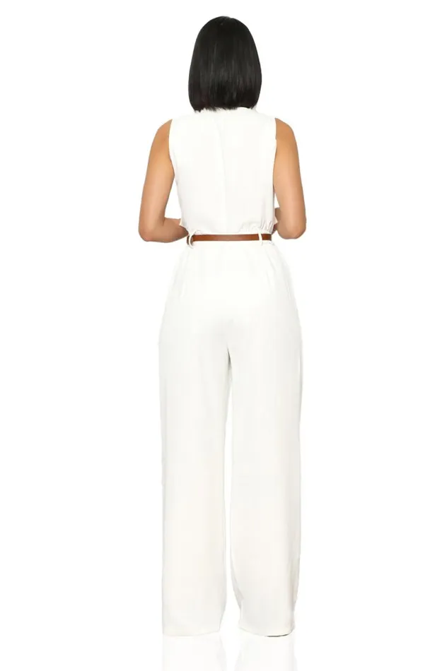 Lilly039s Kloset Jumpsuits and Rompers Women Coastal Serenity Jumpsuit White