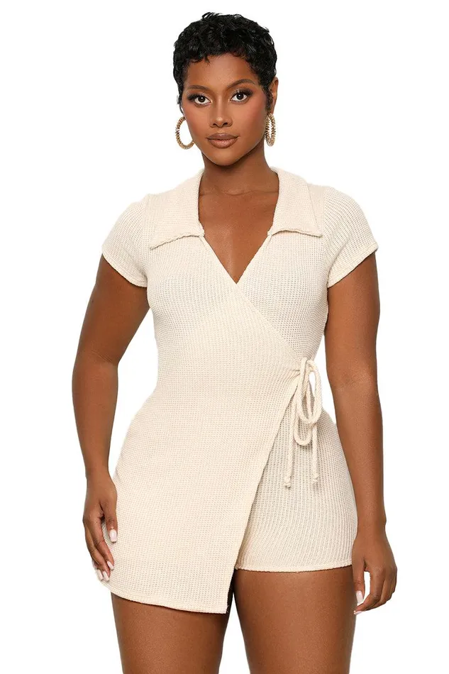 Lilly039s Kloset Jumpsuits and Rompers Women Lets Lounge Romper Cream
