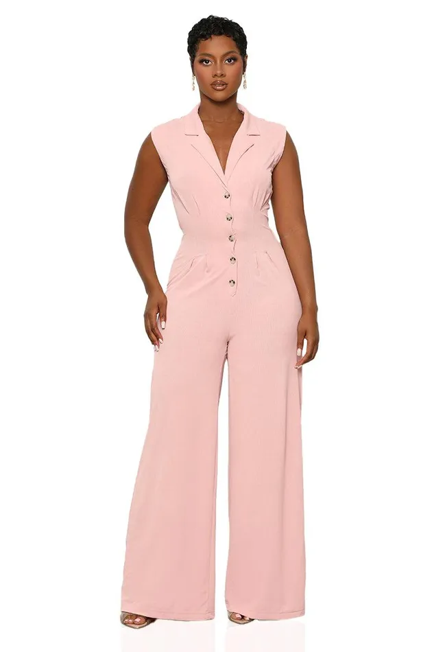 Lilly039s Kloset Jumpsuits and Rompers Women So Casual Jumpsuit PinkFINAL SALE
