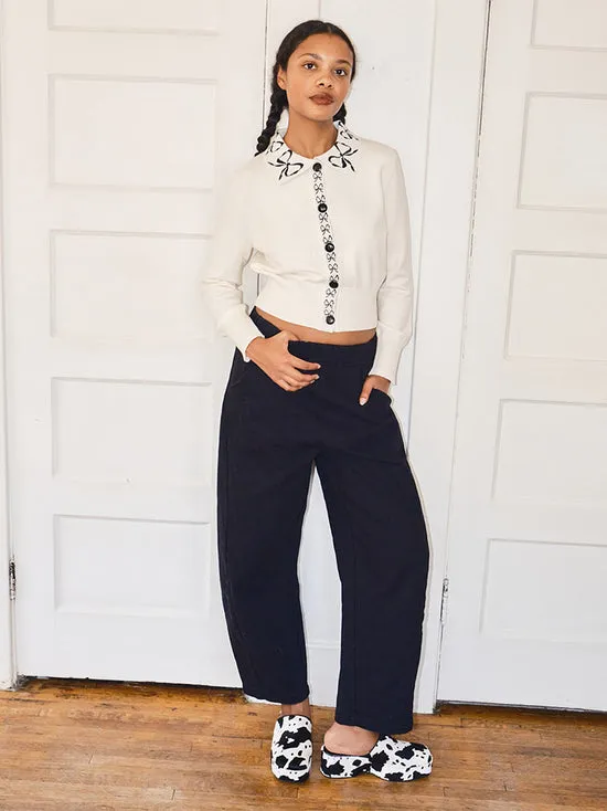 Lisa Says Gah Arc Pants Black Canvas Women Bottoms