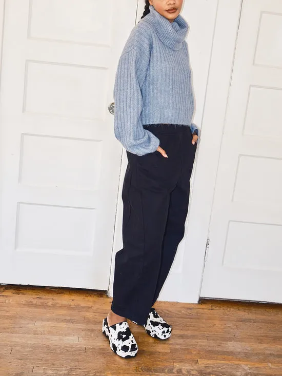 Lisa Says Gah Arc Pants Black Canvas Women Bottoms