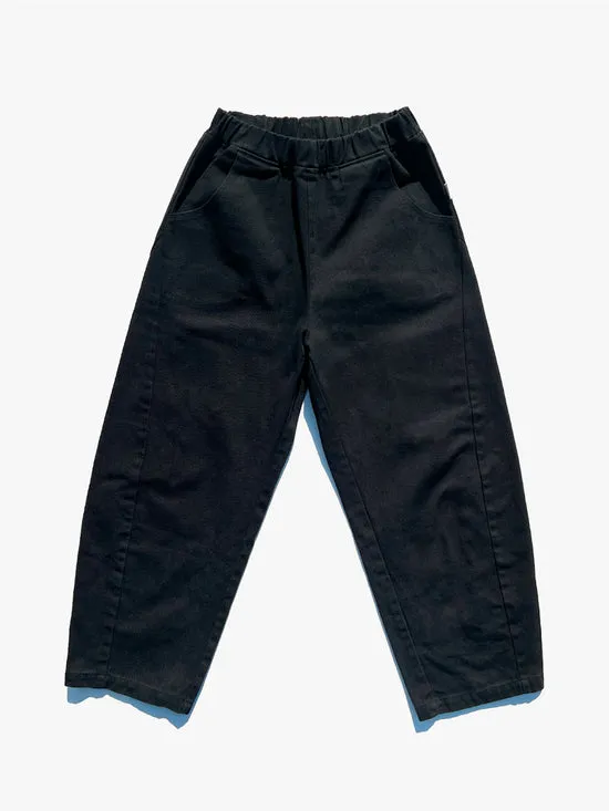 Lisa Says Gah Arc Pants Black Canvas Women Bottoms