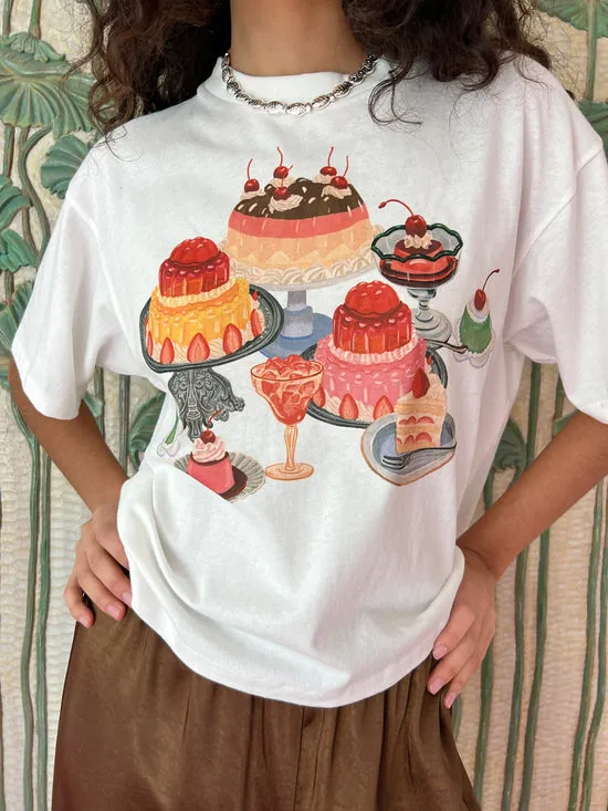 Lisa Says Gah Tops Women Charlie Tee Dessert Table