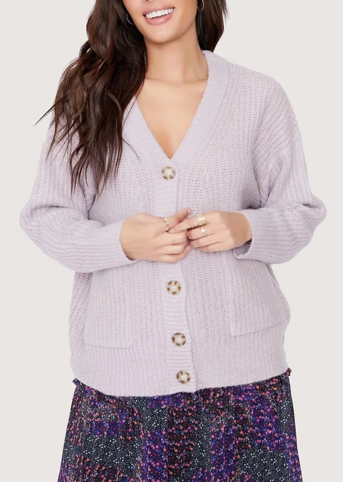 Literary Lover Nikki Cardigan Lilac Women Lost Wander Outerwear