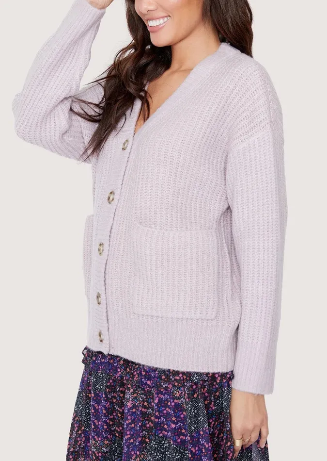 Literary Lover Nikki Cardigan Lilac Women Lost Wander Outerwear