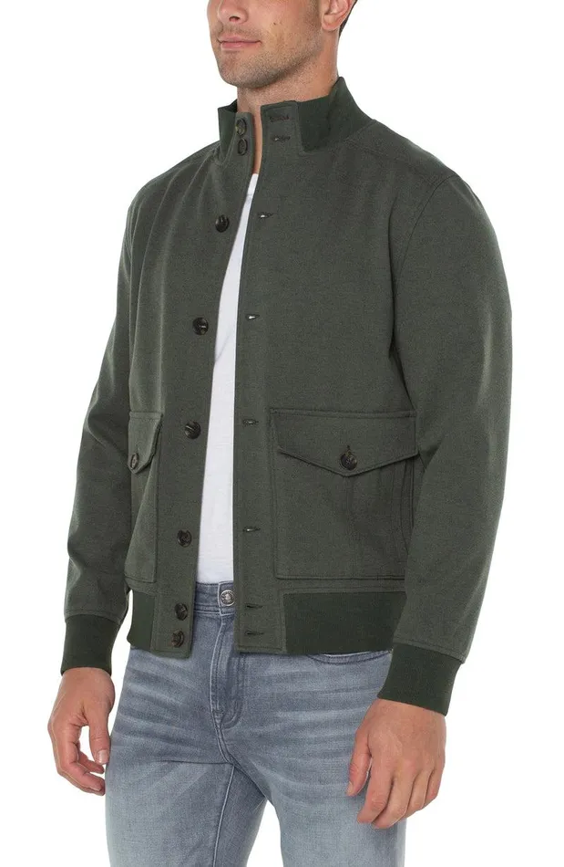 Liverpool Los Angeles BOMBER JACKET Bottle Green Men JACKETS