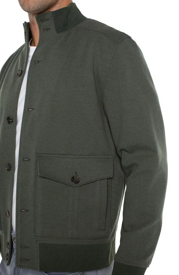 Liverpool Los Angeles BOMBER JACKET Bottle Green Men JACKETS