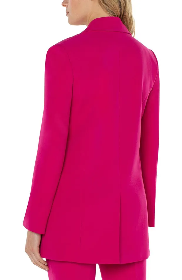 Liverpool Los Angeles BUTTON FRONT BOYFRIEND BLAZER Pink Topaz Women BLAZERS