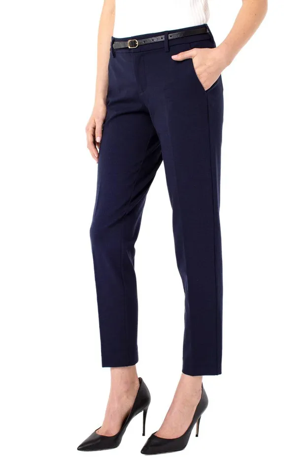 Liverpool Los Angeles KELSEY KNIT TROUSER SUPER STRETCH PONTE Cadet Blue Women TROUSERS