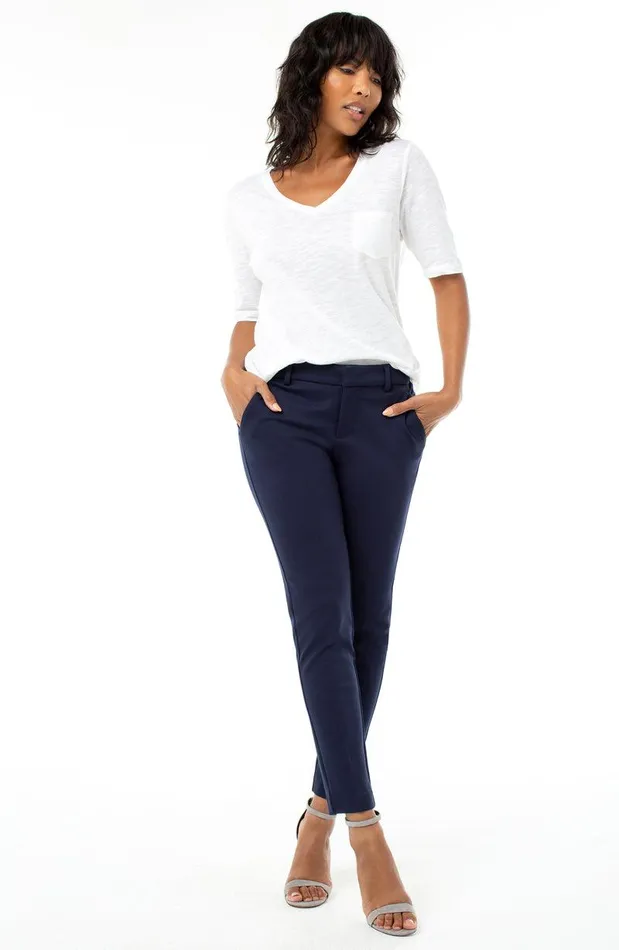 Liverpool Los Angeles KELSEY KNIT TROUSER SUPER STRETCH PONTE Cadet Blue Women TROUSERS