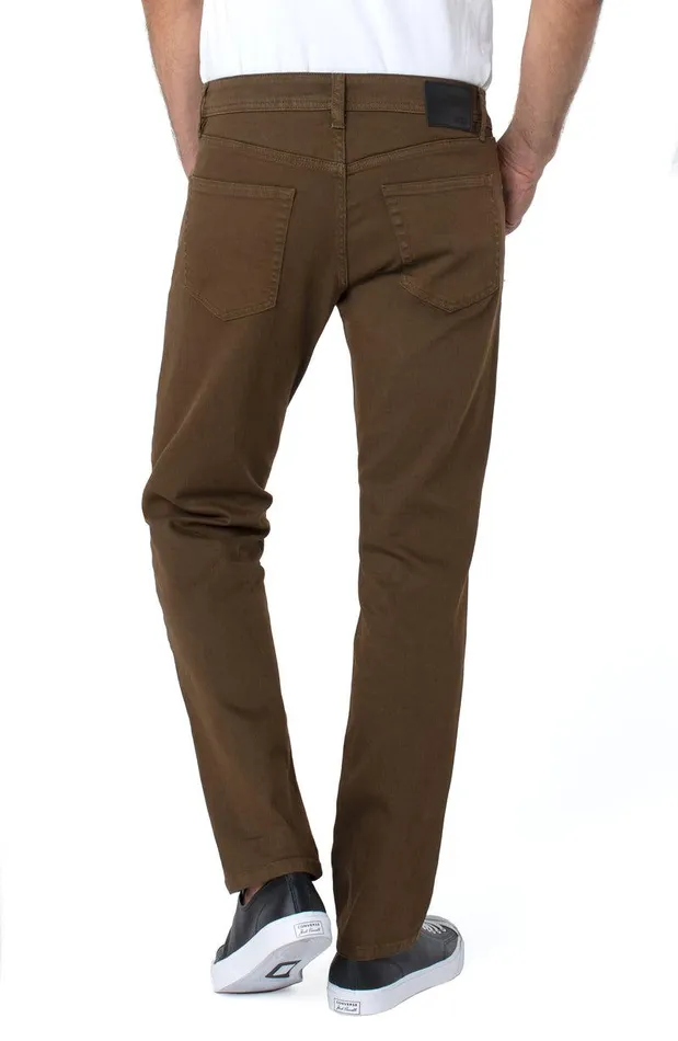 Liverpool Los Angeles KINGSTON MODERN STRAIGHT COLORED DENIM Tobacco Men JEANS