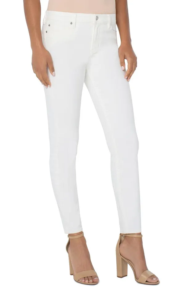 Liverpool Los Angeles PIPER 034HUGGER034 ANKLE SKINNY Porcelain Women SKINNY