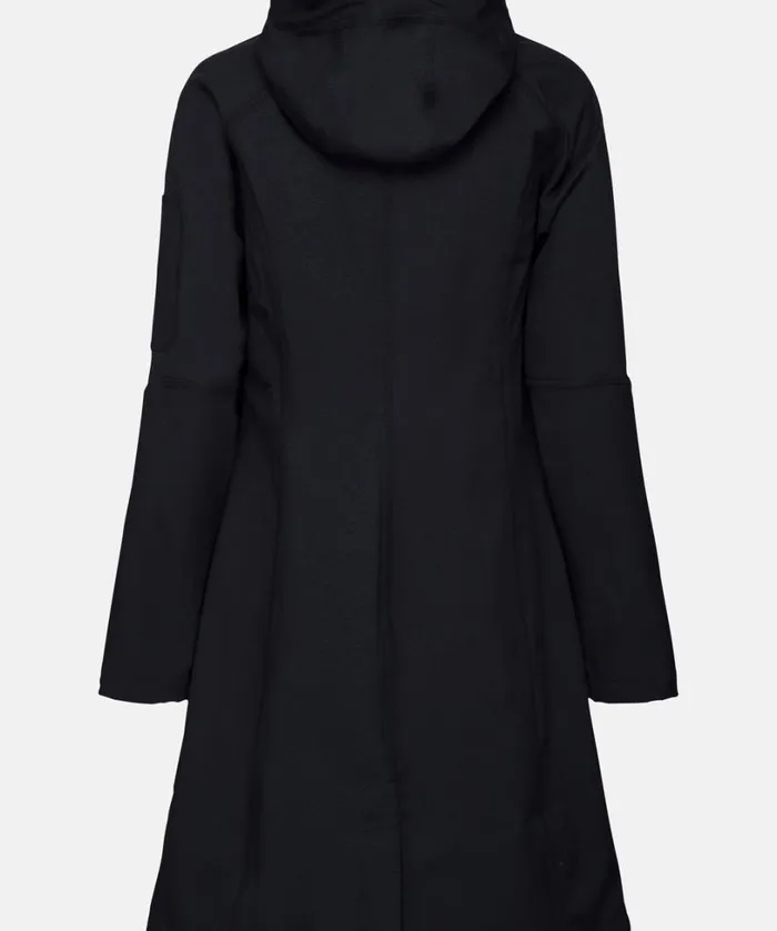 Long Soft Shell Raincoat 8211 Dark Indigo Rainwear Ilse Jacobsen Raincoats