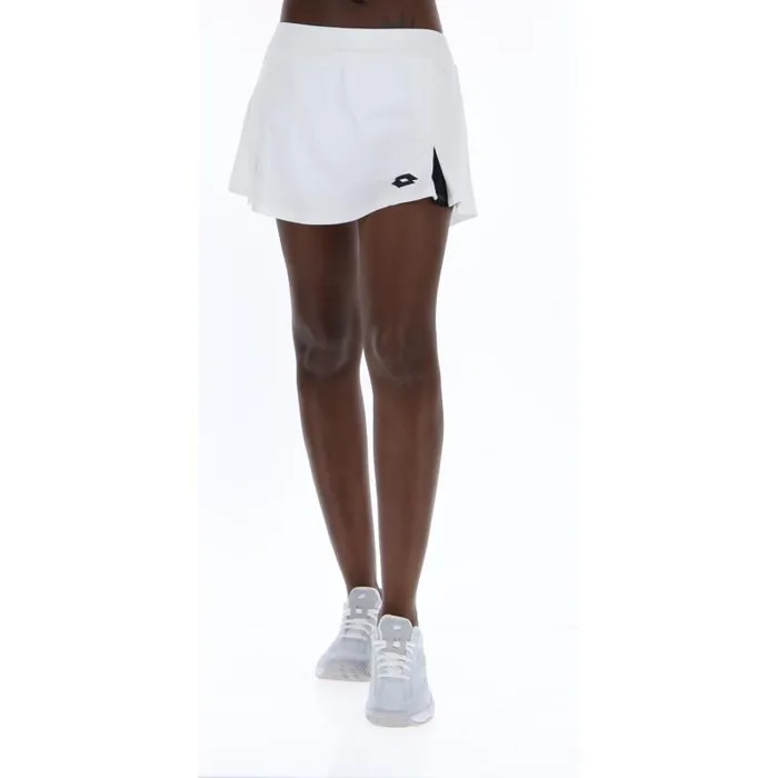 Lotto Sport Apparel ManWoman TOP TEN W III SKIRT PL Bright Whiteall Black