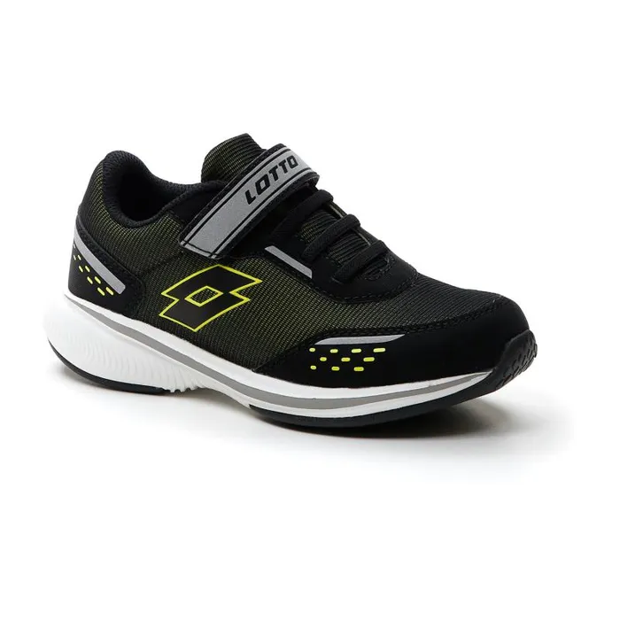 Lotto Sport Sneakers Kids SPEEDEVO 600 AMF II CL S All Blackacacia Green Lotto Sport Sneakers Kids SPEEDEVO 600 AMF II CL S All Blackacacia Green
