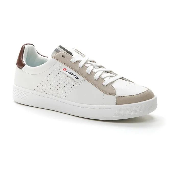 Lotto Sport Sneakers Man COURT 03973 AMF Whitemustang Brown Lotto Sport Sneakers Man COURT 03973 AMF Whitemustang Brown