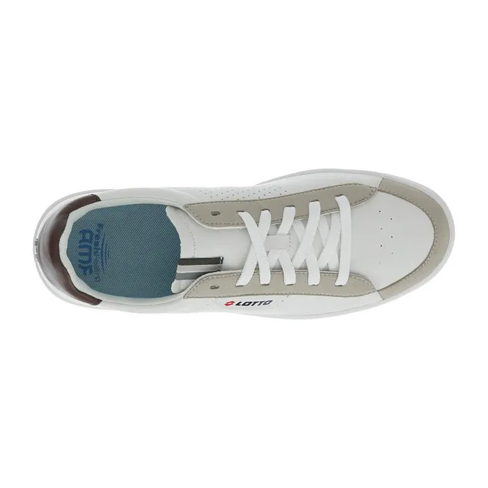 Lotto Sport Sneakers Man COURT 03973 AMF Whitemustang Brown Lotto Sport Sneakers Man COURT 03973 AMF Whitemustang Brown