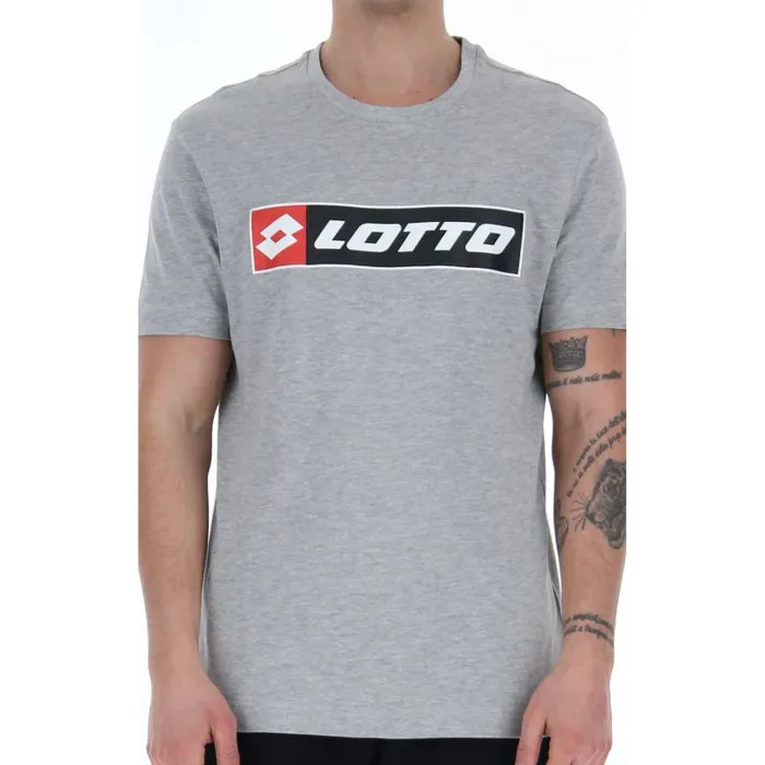 Lotto Sport TShirts Man TEE LOGO MEL JS Cool Gray 6c Lotto Sport TShirts Man TEE LOGO MEL JS Cool Gray 6c