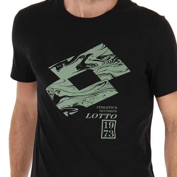 Lotto Sport TShirts Man TEE LOSANGA V All Black Lotto Sport TShirts Man TEE LOSANGA V All Black