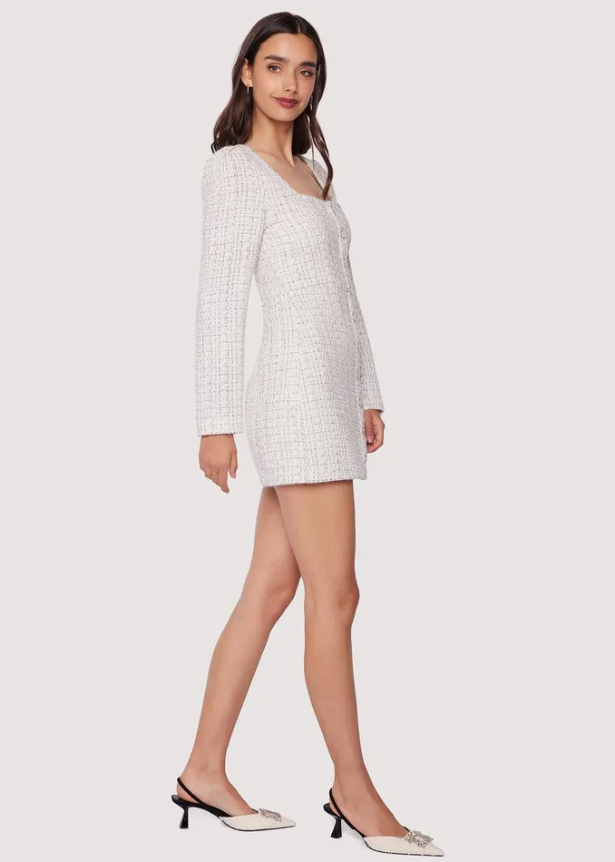 Louise Mini Dress Offwhitemulti Women Lost Wander Dresses