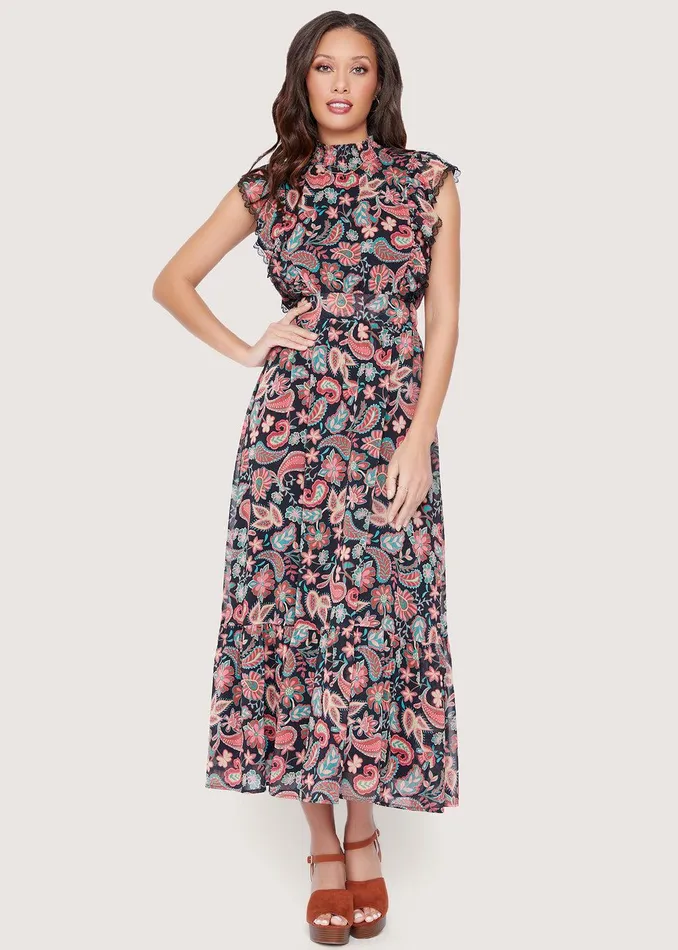 Love Story Maxi Dress Redblackfloral Women Lost Wander Dresses