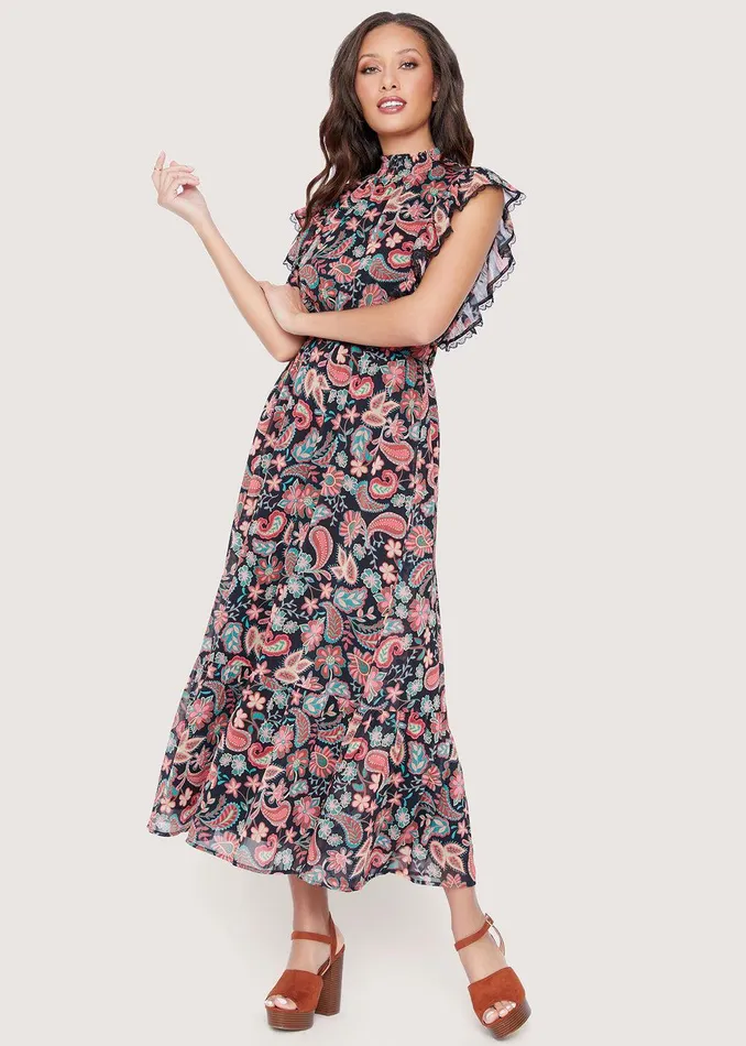 Love Story Maxi Dress Redblackfloral Women Lost Wander Dresses