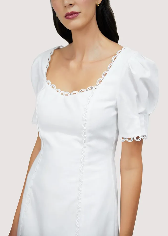 Majorca Breeze Mini Dress Offwhite Women Lost Wander Dresses