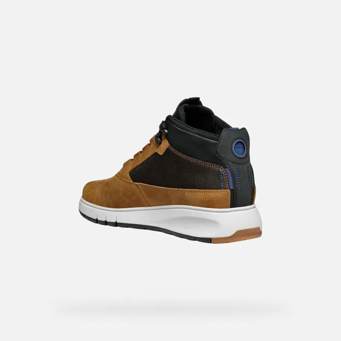 Man Geox Ankle Boots AERANTIS 4X4 ABX MAN OchreDark Coffee Waterproof Boots Ochredark Coffee