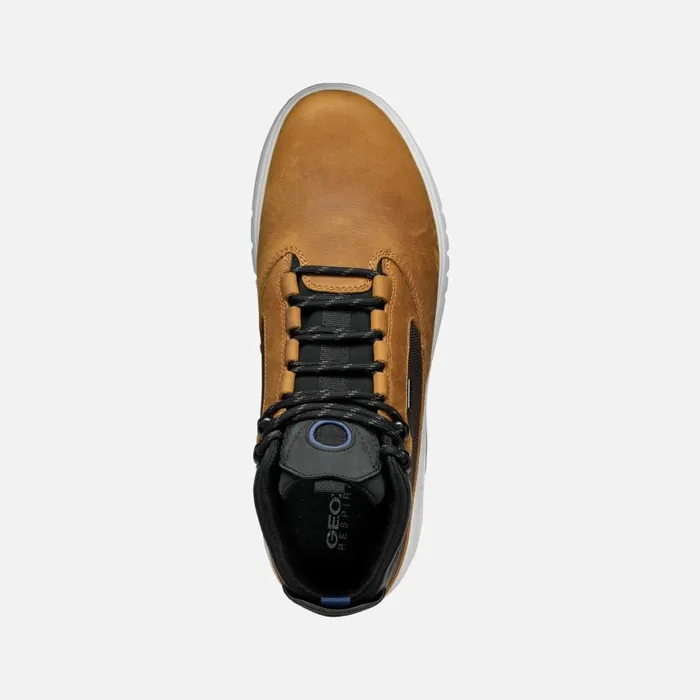 Man Geox Ankle Boots AERANTIS 4X4 ABX MAN OchreDark Coffee Waterproof Boots Ochredark Coffee