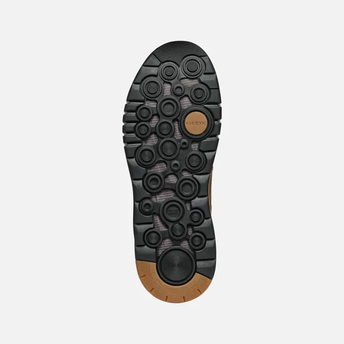 Man Geox Ankle Boots AERANTIS 4X4 ABX MAN OchreDark Coffee Waterproof Boots Ochredark Coffee