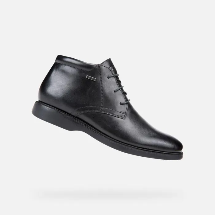 Man Geox Ankle Boots BRAYDEN 2FIT ABX D Waterproof Shoes Black Man Geox Black