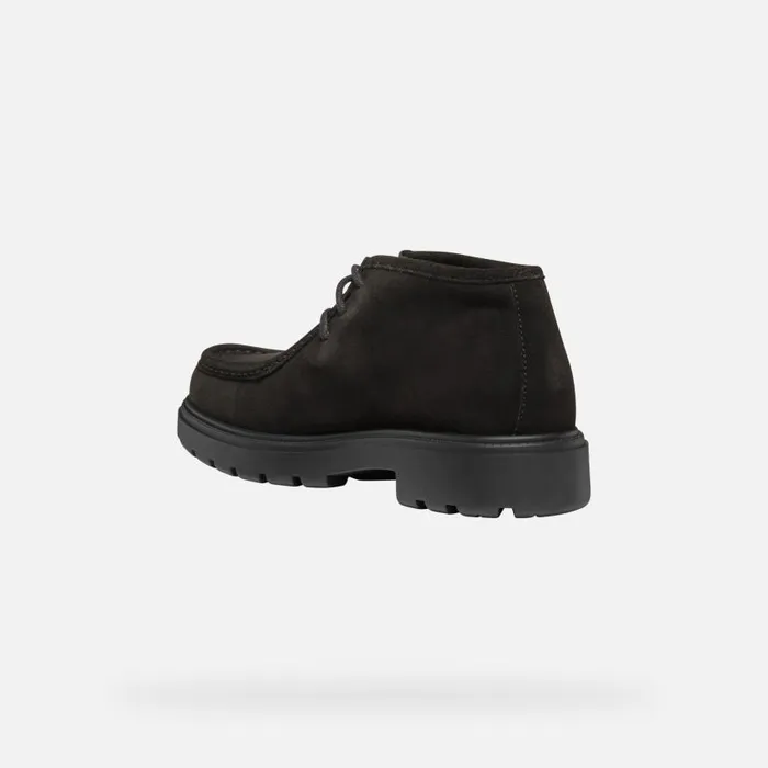 Man Geox Casual Shoes SPHERICA EC7 MAN Dark Coffee Suede Shoes Dark Coffee