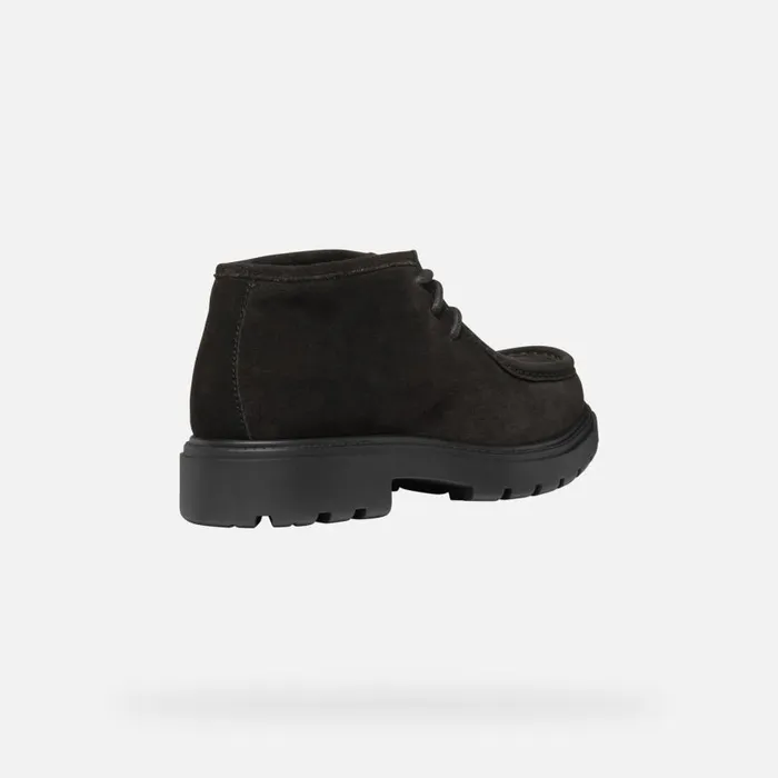 Man Geox Casual Shoes SPHERICA EC7 MAN Dark Coffee Suede Shoes Dark Coffee