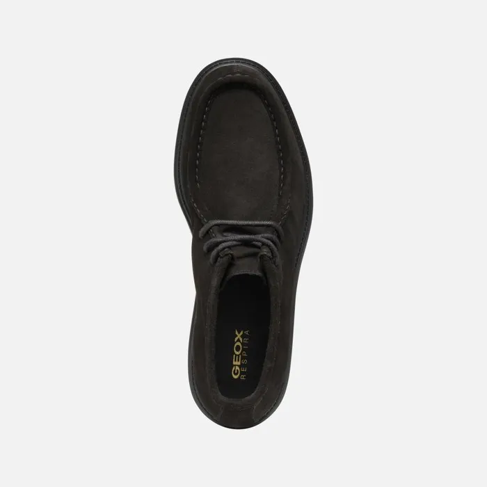 Man Geox Casual Shoes SPHERICA EC7 MAN Dark Coffee Suede Shoes Dark Coffee