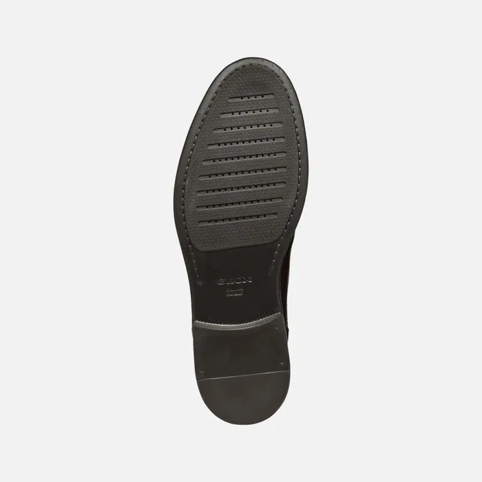Man Geox Formal Shoes TERENCE MAN Coffee Leather Shoes Coffee