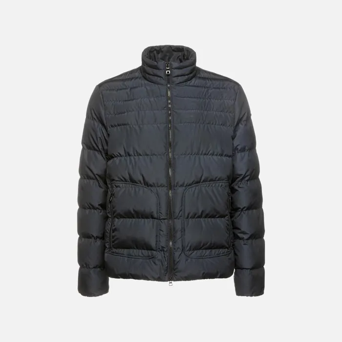 Man Geox Jackets MAGNETE MAN Sky Captain Quilted Jacket Sky Captain