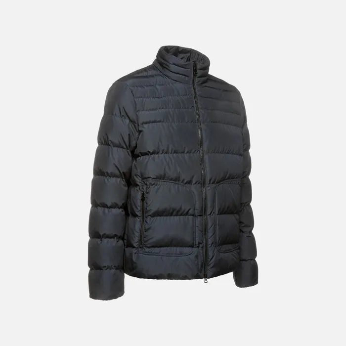 Man Geox Jackets MAGNETE MAN Sky Captain Quilted Jacket Sky Captain