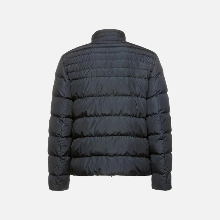 Man Geox Jackets MAGNETE MAN Sky Captain Quilted Jacket Sky Captain