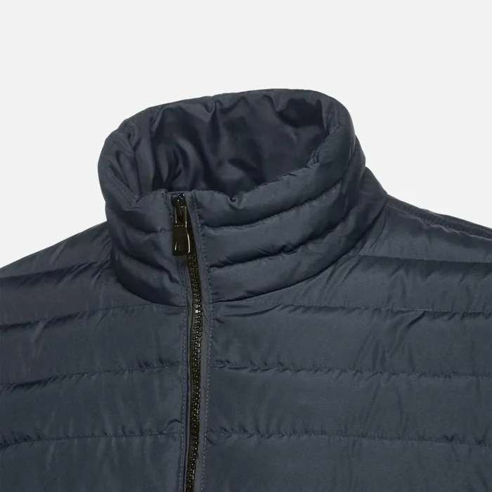 Man Geox Jackets MAGNETE MAN Sky Captain Quilted Jacket Sky Captain